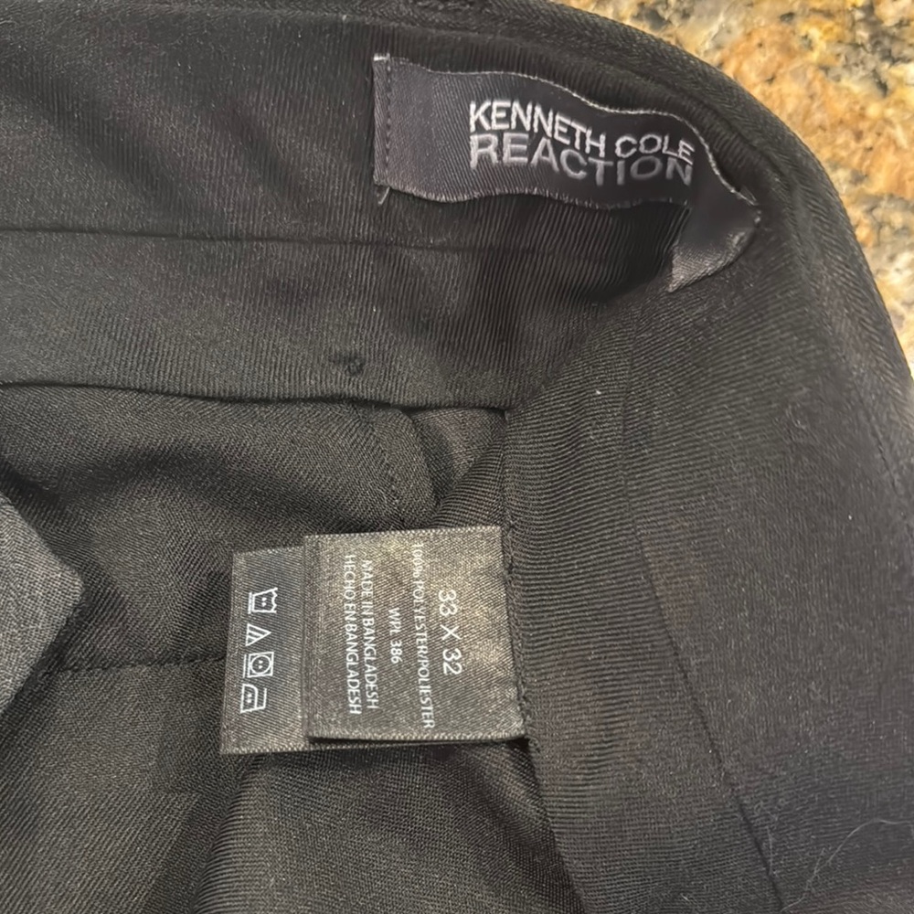 Kenneth Cole Reaction Classic Black Trousers